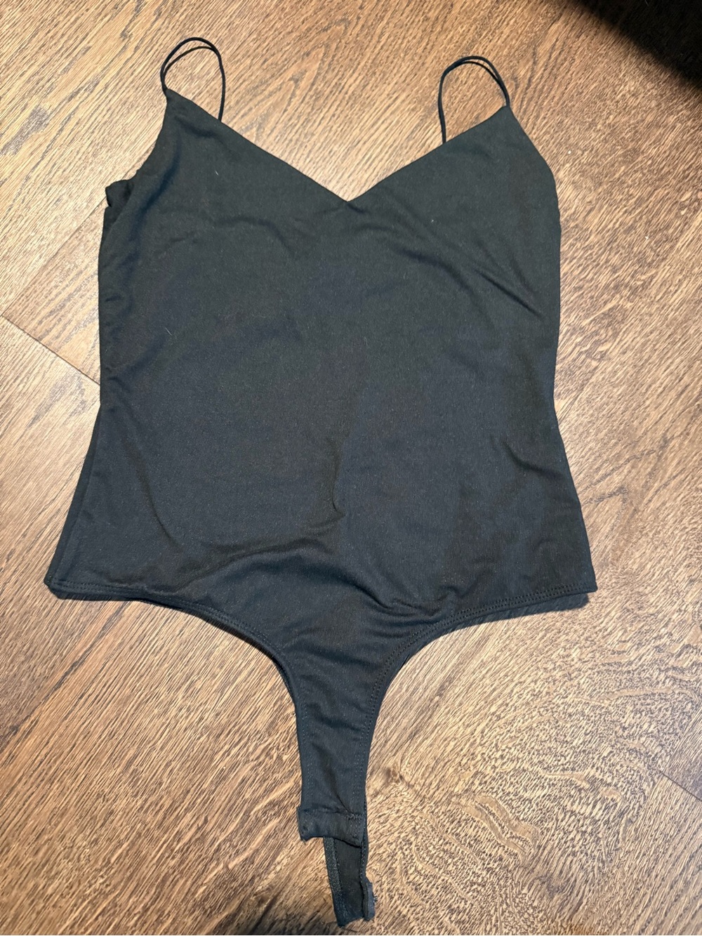 Windsor Black V-Neck Spaghetti Strap Bodysuit